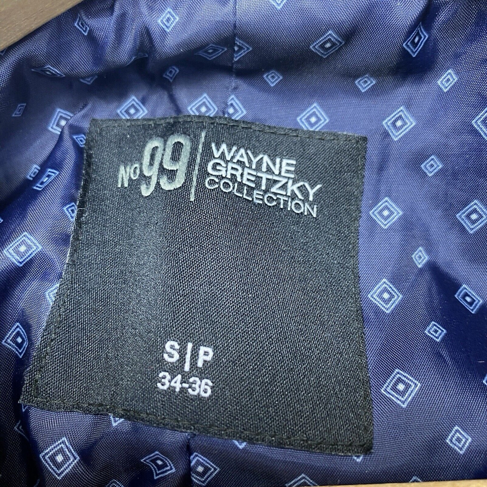 Wayne Gretzky Collection No. 99 Pea Coat Size Small 34-36 Black Wool/Polyester - Picture 2 of 9
